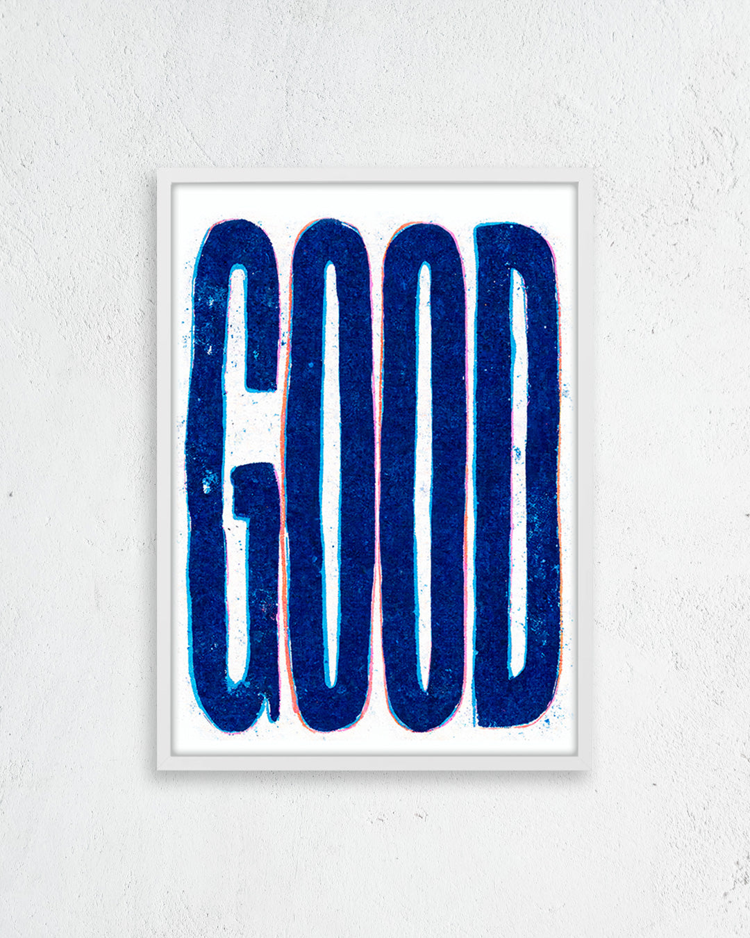 【ポスターのみ】Good Blue Typographyアートポスター（A2,A3）