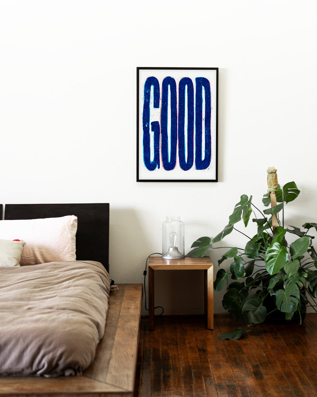 【ポスターのみ】Good Blue Typographyアートポスター（A2,A3）