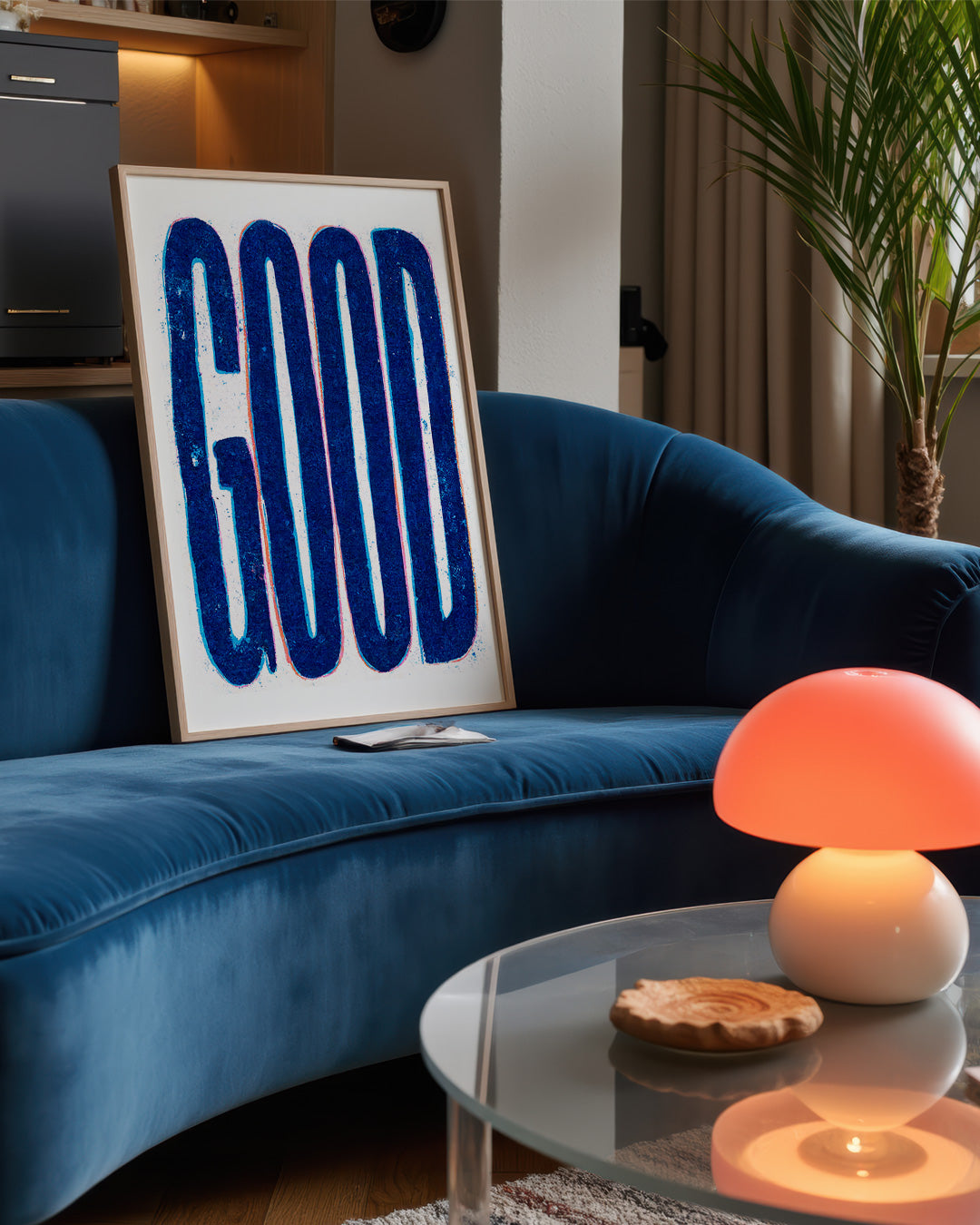【ポスターのみ】Good Blue Typographyアートポスター（A2,A3）