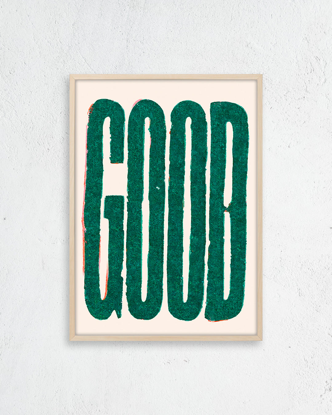【ポスターのみ】Good Green Typographyアートポスター（A2,A3）