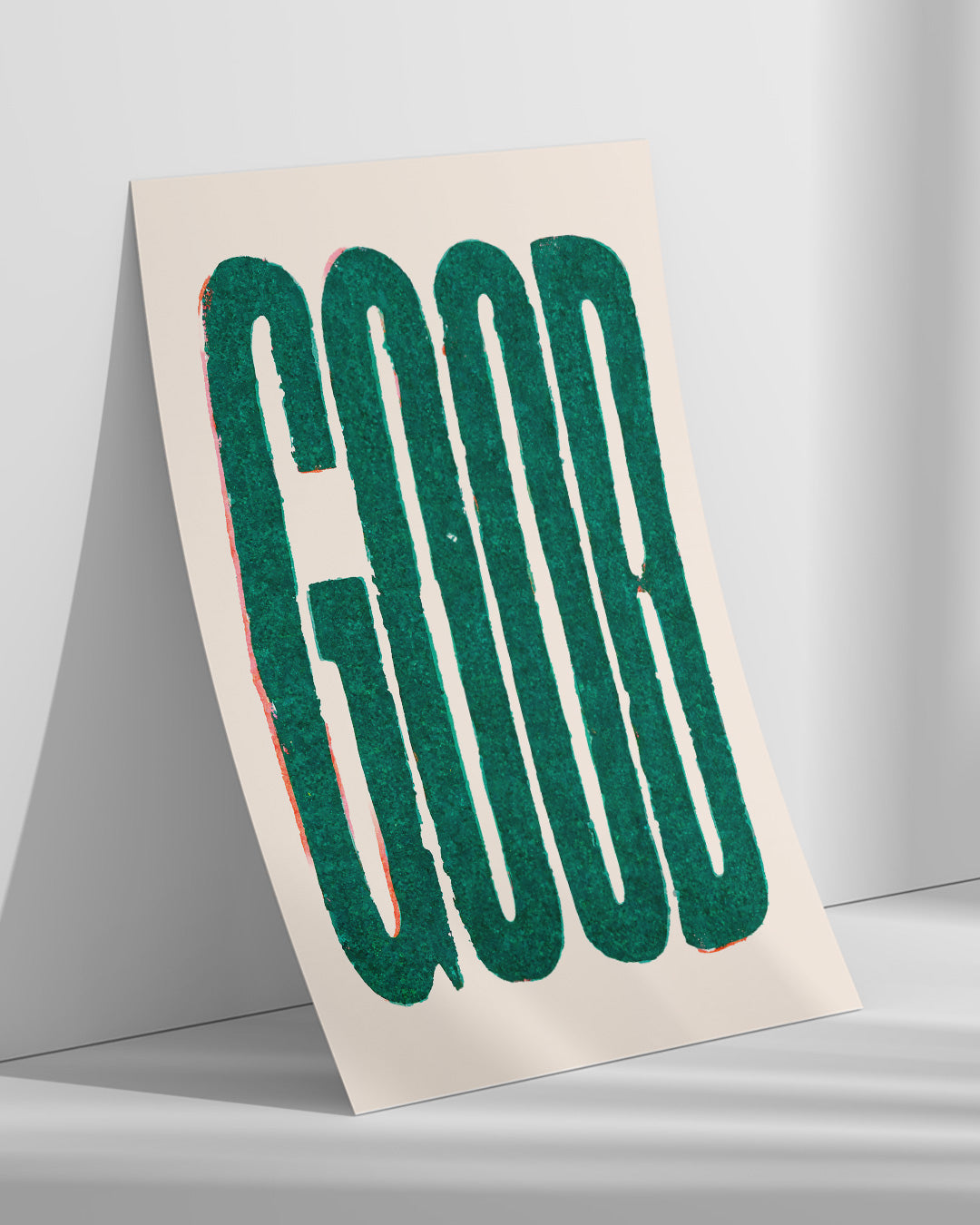 【ポスターのみ】Good Green Typographyアートポスター（A2,A3）