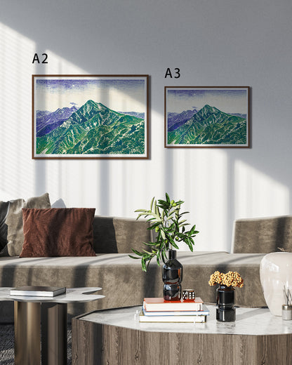 【ポスターのみ】Mountain Green Landscapeアートポスター（A2,A3）