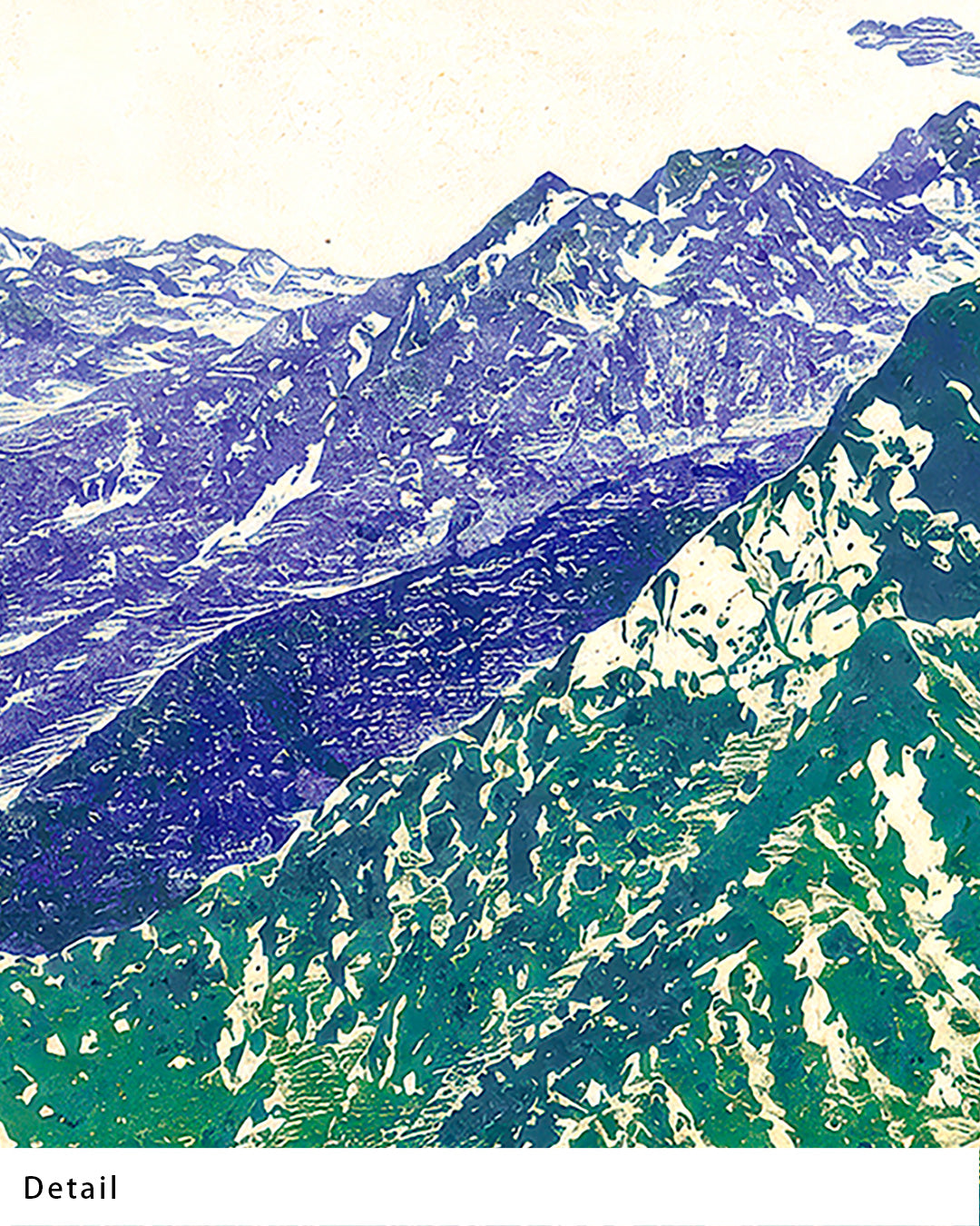 ポスターのみ】Mountain Green Landscapeアートポスター（A2,A3