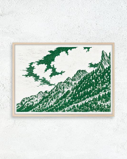 【ポスターのみ】Green Mountain Lineアートポスター（A2,A3）