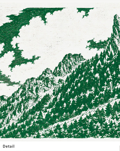 【ポスターのみ】Green Mountain Lineアートポスター（A2,A3）