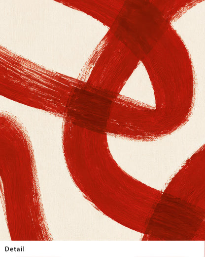 【ポスターのみ】Red Gesture Flowアートポスター（A2,A3）