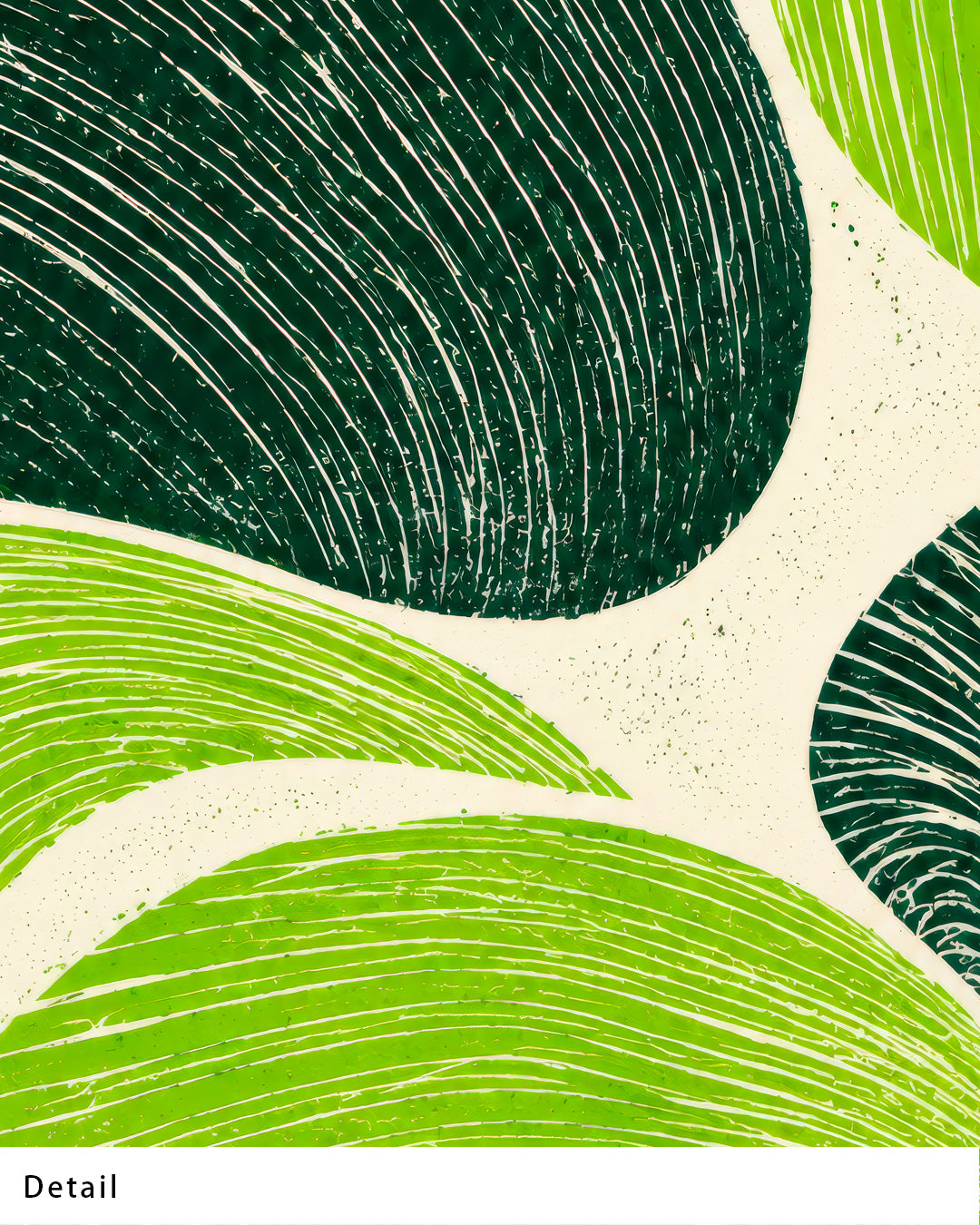 ポスターのみ】Concentric Green Canvasアートポスター（A2,A3