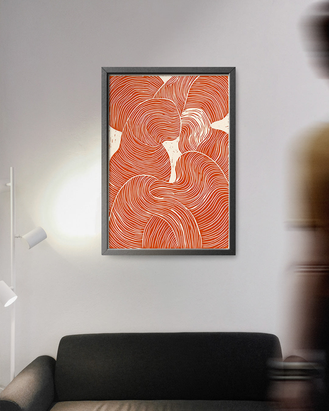APPERUM アートポスター ポスターのみ】Orange Line Flowアートポスター（A2,A3） – goodstock