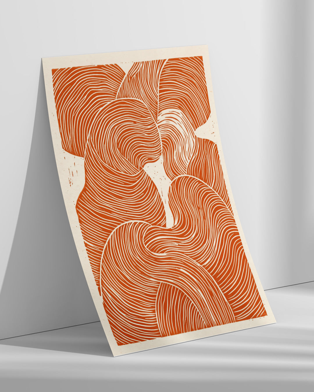 ポスターのみ】Orange Line Flowアートポスター（A2,A3） – goodstock