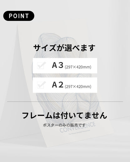【ポスターのみ】Convergenceアートポスター（A2,A3）