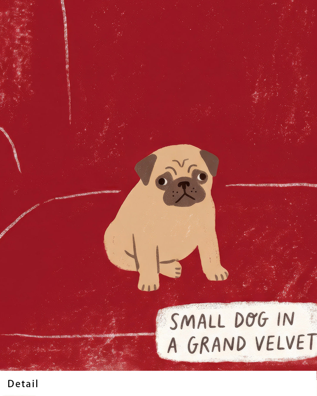 ポスターのみ】Small Dog in a Grand Velvetアートポスター（A2,A3