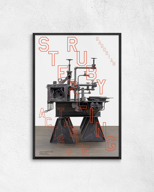 TABLES (2019)ポスター【Sterling Ruby│スターリング・ルービー】（61cm×91.4cm）