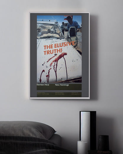 The Elusive Truthエキシビションポスター【Damien Hirst│ダミアン・ハースト】（100cm×70cm）
