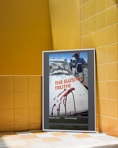 The Elusive Truthエキシビションポスター【Damien Hirst│ダミアン・ハースト】（100cm×70cm）