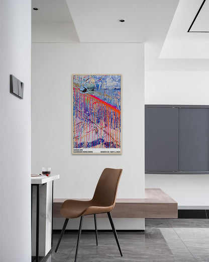 Rip Tide 2025ポスター【Sarah Sze│サラ・ジー】（50.8cm×82.5cm）