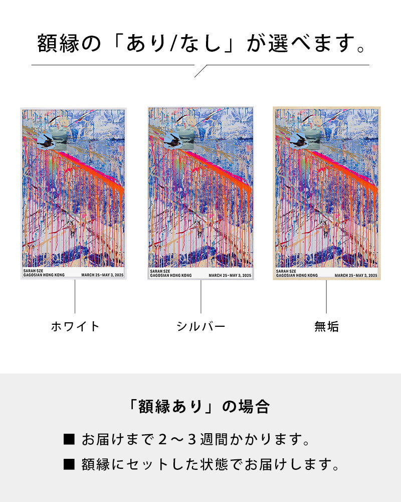 Rip Tide 2025ポスター【Sarah Sze│サラ・ジー】（50.8cm×82.5cm）