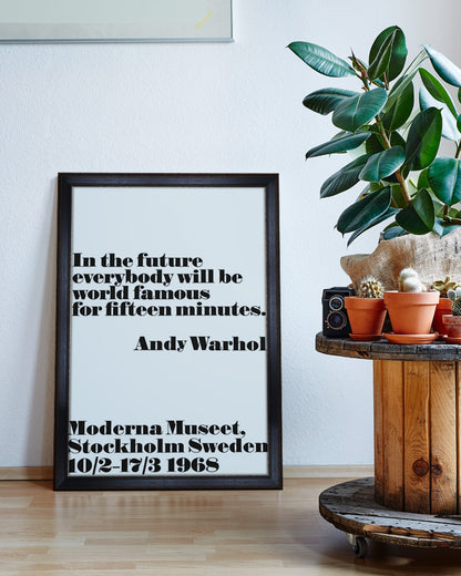 In the future... ポスター【Andy Warhol│アンディ・ウォーホル】【John melin│ジョン・メリン】1968 ExhibitionPoster（70cm×100cm）
