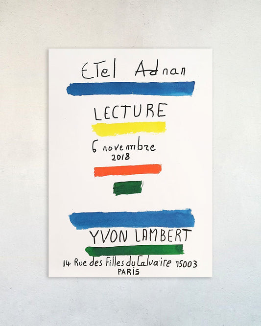 Lecture ポスター【Etel Adnan│エテル・アドナン】（33cm×46cm）