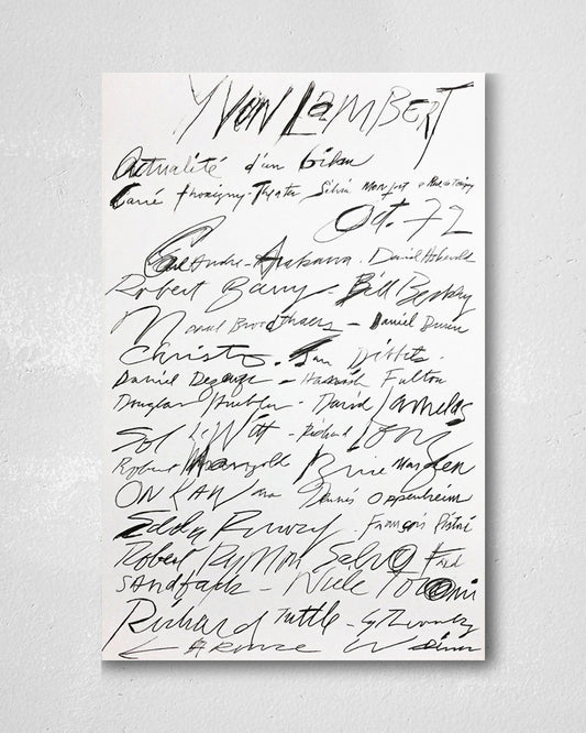 Actualité d'un bilan print (1972)ポスター【Cy Twombly│サイ・トゥオンブリー】（58cm×90cm）