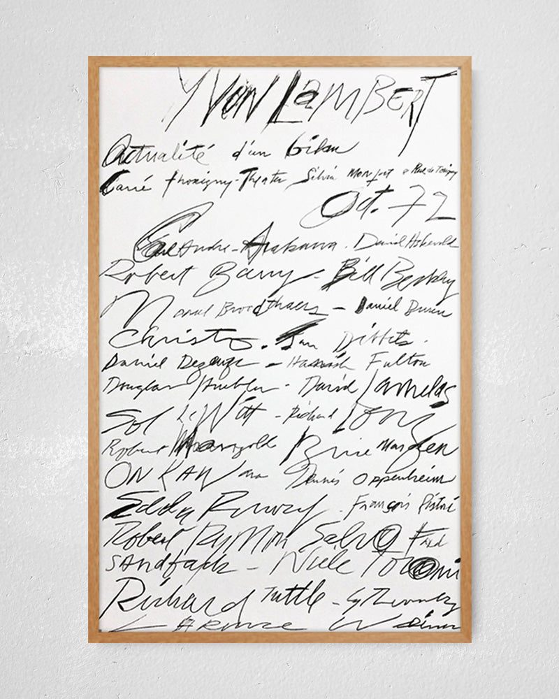 Actualité d'un bilan print (1972)ポスター【Cy Twombly│サイ・トゥオンブリー】（58cm×90cm）