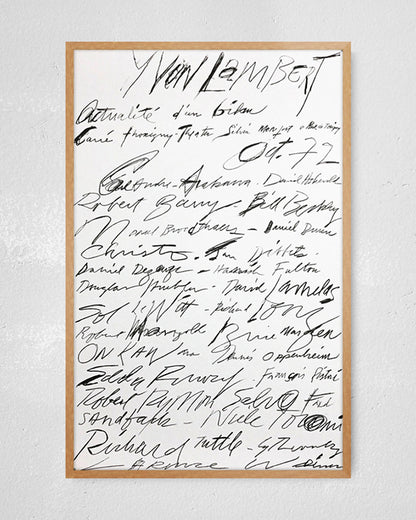 Actualité d'un bilan print (1972)ポスター【Cy Twombly│サイ・トゥオンブリー】（58cm×90cm）