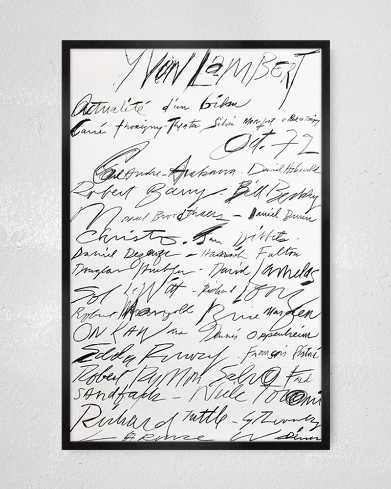 Actualité d'un bilan print (1972)ポスター【Cy Twombly│サイ・トゥオンブリー】（58cm×90cm）