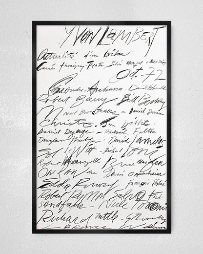 Actualité d'un bilan print (1972)ポスター【Cy Twombly│サイ・トゥオンブリー】（58cm×90cm）