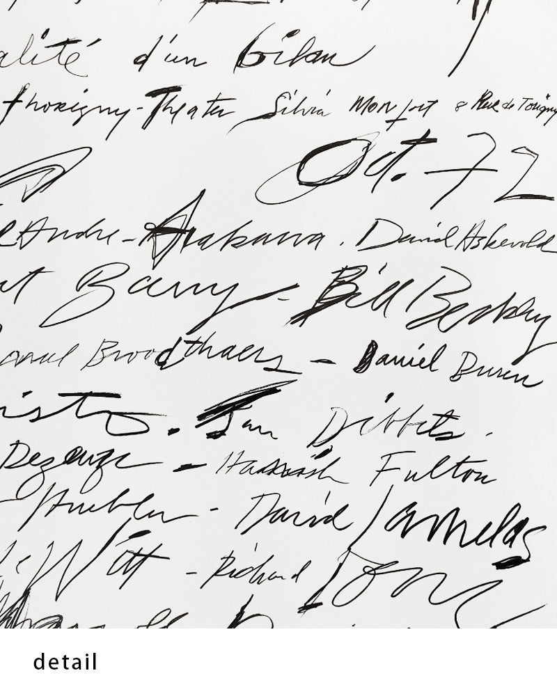 Actualité d'un bilan print (1972)ポスター【Cy Twombly│サイ・トゥオンブリー】（58cm×90cm）