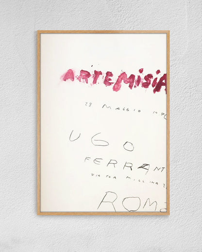 Artemisiaポスター【Cy Twombly│サイ・トゥオンブリー】（50cm×70cm）