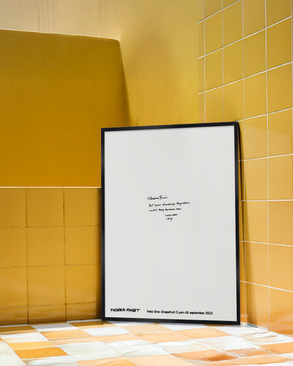 Shadow Pieceポスター【Yoko Ono│オノ・ヨーコ】（100cm×70cm）