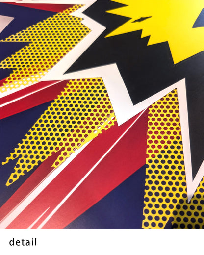 Explosion II (1965)ポスター【Roy Lichtenstein│ロイ・リキテンスタイン】（100cm×69.2cm）