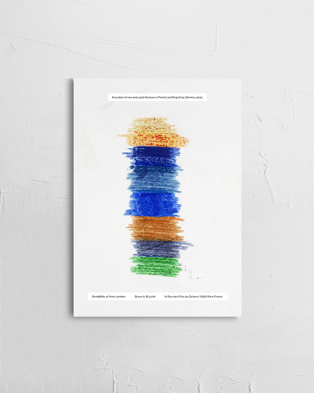 Sendb00ks/A Shelf at Yvon Lambertポスター【Gemma James│ジェマ・ジェーンズ】（42cm×29.7cm）