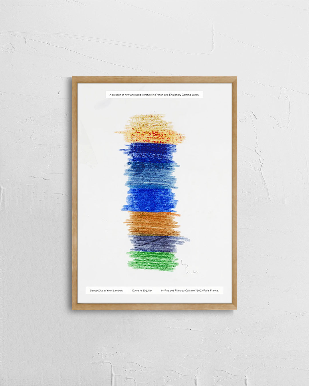 Sendb00ks/A Shelf at Yvon Lambertポスター【Gemma James│ジェマ・ジェーンズ】（42cm×29.7cm）