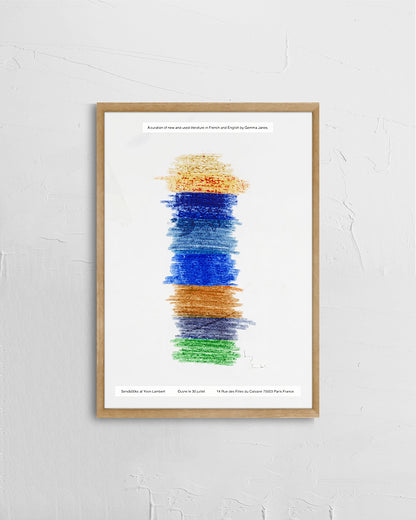 Sendb00ks/A Shelf at Yvon Lambertポスター【Gemma James│ジェマ・ジェーンズ】（42cm×29.7cm）