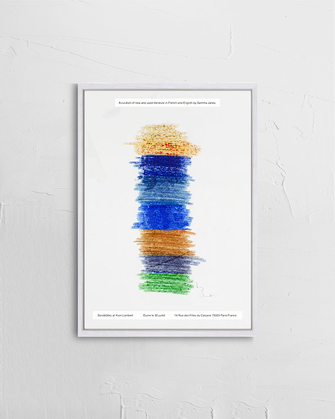 Sendb00ks/A Shelf at Yvon Lambertポスター【Gemma James│ジェマ・ジェーンズ】（42cm×29.7cm）