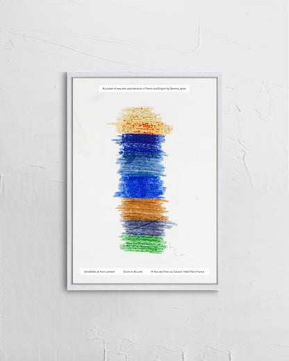 Sendb00ks/A Shelf at Yvon Lambertポスター【Gemma James│ジェマ・ジェーンズ】（42cm×29.7cm）