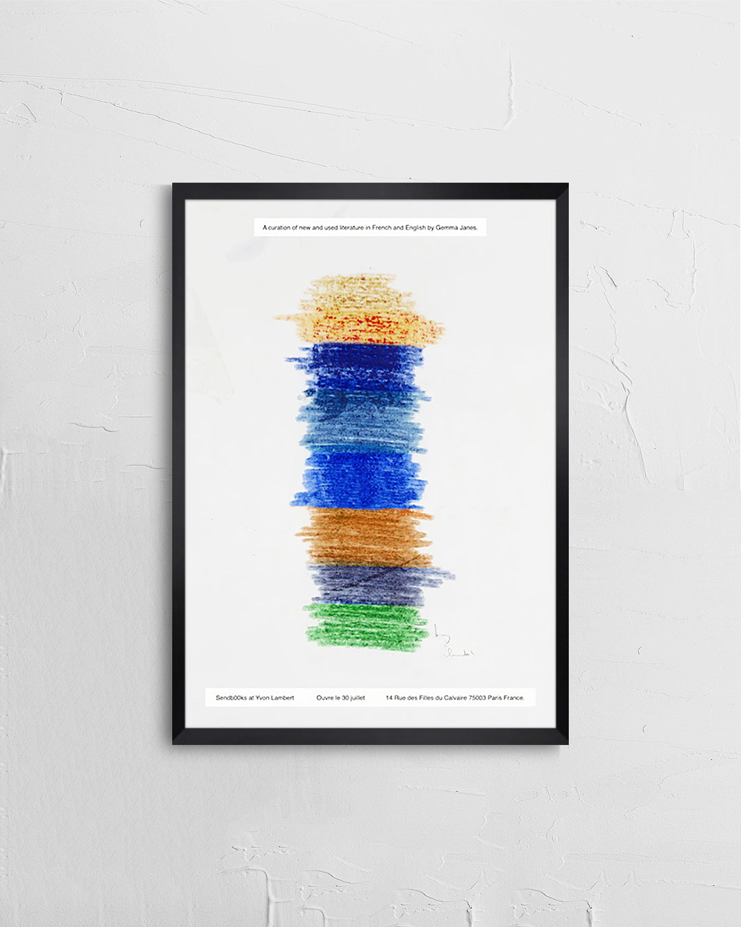 Sendb00ks/A Shelf at Yvon Lambertポスター【Gemma James│ジェマ・ジェーンズ】（42cm×29.7cm）