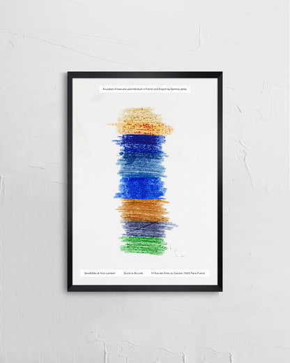 Sendb00ks/A Shelf at Yvon Lambertポスター【Gemma James│ジェマ・ジェーンズ】（42cm×29.7cm）