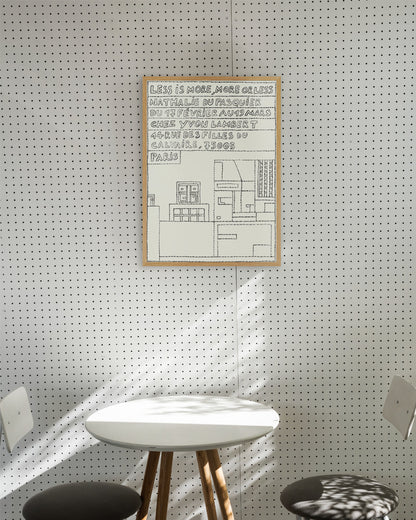 LESS IS MORE, MORE OR LESSポスター【Nathalie du Pasquier│ナタリー・ドゥ・パスキエ】（46cm×33cm）