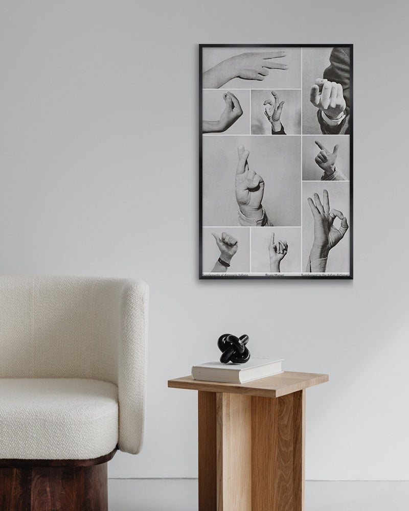 【特注フレーム付き】 ブルーノ・ムナーリ bruno munari 希少ポスター 国内未入荷】ブルーノ・ムナーリ bruno munari 希少ポスター