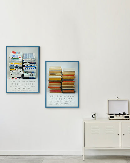 Une Bibliothèqueポスター【Nigel Peake│ナイジェル・ピーク】（46cm×33cm）