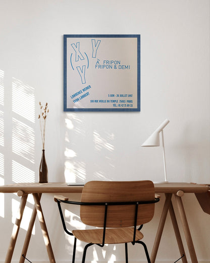 À Fripon Fripon & Demiポスター【Lawrence Weiner│ローレンス・ウェイナー】（44cm×43.5cm）