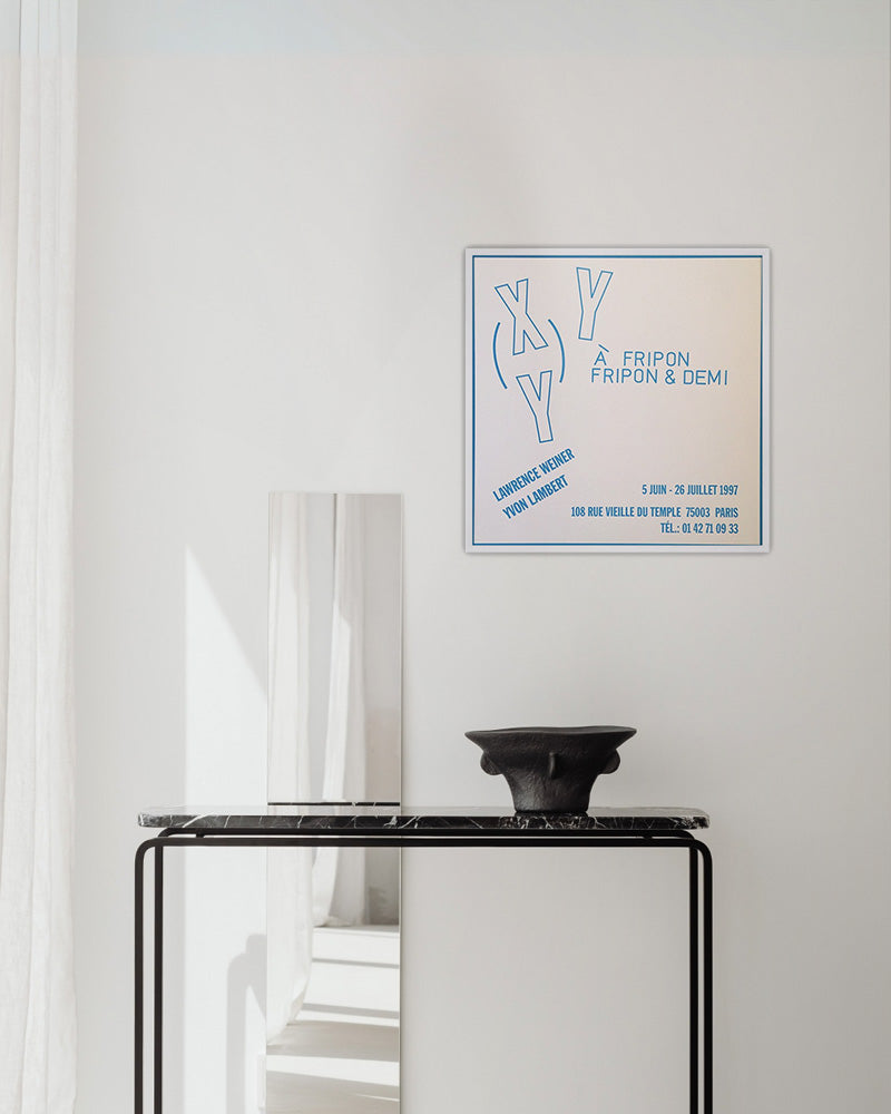 À Fripon Fripon & Demiポスター【Lawrence Weiner│ローレンス・ウェイナー】（44cm×43.5cm）