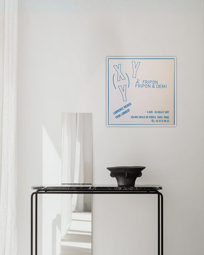 À Fripon Fripon & Demiポスター【Lawrence Weiner│ローレンス・ウェイナー】（44cm×43.5cm）