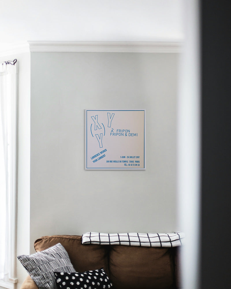 À Fripon Fripon & Demiポスター【Lawrence Weiner│ローレンス・ウェイナー】（44cm×43.5cm）