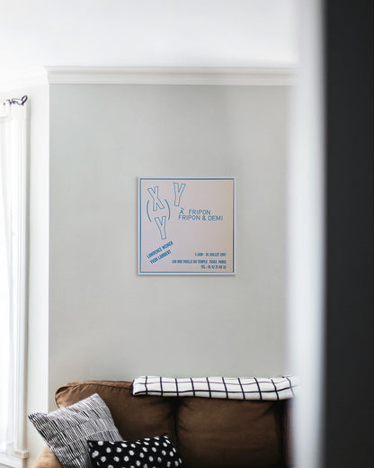 À Fripon Fripon & Demiポスター【Lawrence Weiner│ローレンス・ウェイナー】（44cm×43.5cm）