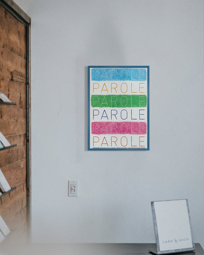 Parole Parole Paroleポスター【Pierre Charpin│ピエール・シャルパン】（46cm×33cm）