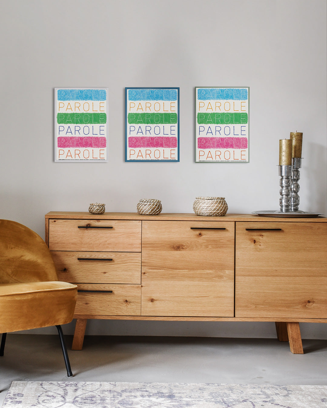 Parole Parole Paroleポスター【Pierre Charpin│ピエール・シャルパン】（46cm×33cm）