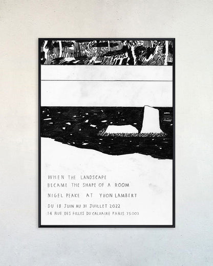 When the Landscape Became the Shape of a Roomポスター【Nigel Peake│ナイジェル・ピーク】（46cm×33cm）