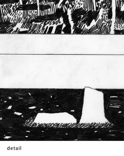 When the Landscape Became the Shape of a Roomポスター【Nigel Peake│ナイジェル・ピーク】（46cm×33cm）